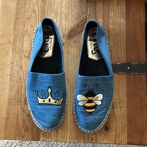 Sam Edelman Circus “queen bee” espadrilles size 10 worn 2x